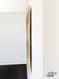 STAIRS (green) | Caspar Luuk | Art print op houten wanddecoratie
