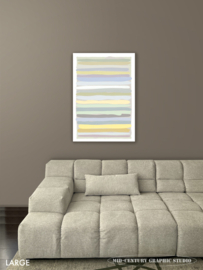 STRIPES 60 | Midcentury Graphic Studio | Werk op aluminium mat wit