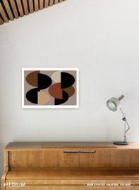 EIGHT O'CLOCK | Midcentury Graphic Studio | Werk op aluminium mat wit