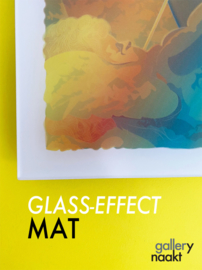 COFFEE (orange) | Caspar Luuk | Art print op GLASS-effect