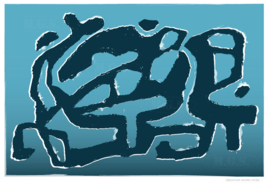 ARCHEOLOGY-2  | Midcentury Graphic Studio | Werk op aluminium mat wit