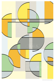 FRUIT SALAD | Midcentury Graphic Studio | Werk op aluminium mat wit