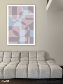 JUKEBOX (pink) | Midcentury Graphic Studio | Werk op aluminium mat wit