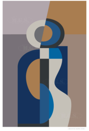 KEY | Midcentury Graphic Studio | Werk op aluminium mat wit