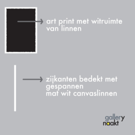 NICOTINE (black) | Caspar Luuk | Art print op canvas