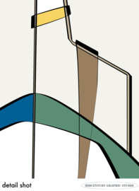 RING | Midcentury Graphic Studio | Werk op aluminium mat wit