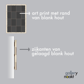 NICOTINE (multicolor) | Caspar Luuk | Art print op houten wanddecoratie