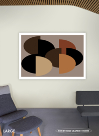 HALF PAST EIGHT | Midcentury Graphic Studio | Werk op aluminium mat wit