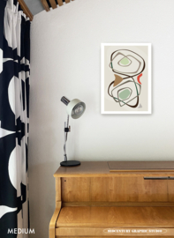 BABY  | Midcentury Graphic Studio | Werk op aluminium mat wit
