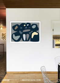 FAMILY (green)  | Midcentury Graphic Studio | Werk op aluminium mat wit