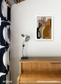 CERAMIC | Midcentury Graphic Studio | Werk op aluminium mat wit