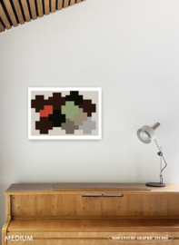 TOTAL | Midcentury Graphic Studio | Werk op aluminium mat wit