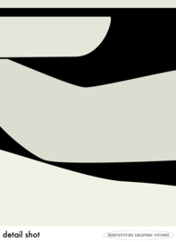 ALIGATOR (green) | Midcentury Graphic Studio | Werk op aluminium mat wit