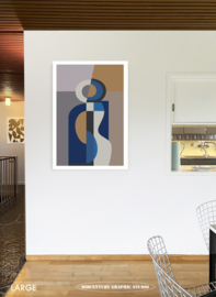 KEY | Midcentury Graphic Studio | Werk op aluminium mat wit
