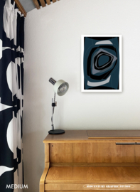 STEEL | Midcentury Graphic Studio | Werk op aluminium mat wit