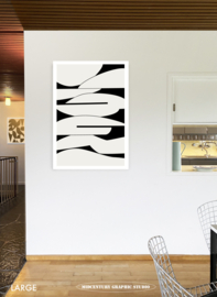 ALIGATOR (off-white) | Midcentury Graphic Studio | Werk op aluminium mat wit