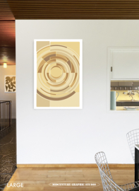 GOLDEN RECORD | Midcentury Graphic Studio | Werk op aluminium mat wit