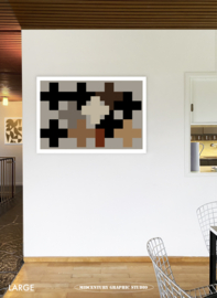 ADDITION | Midcentury Graphic Studio | Werk op aluminium mat wit