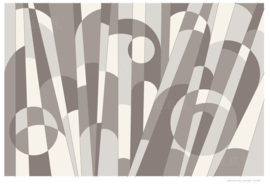 STRIKE | Midcentury Graphic Studio | Werk op aluminium mat wit