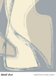 BALLROOM (cool grey) | Midcentury Graphic Studio | Werk op aluminium mat wit