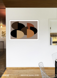 HALF PAST EIGHT | Midcentury Graphic Studio | Werk op aluminium mat wit