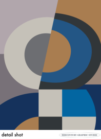 KEY | Midcentury Graphic Studio | Werk op aluminium mat wit