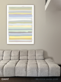 STRIPES 60 | Midcentury Graphic Studio | Werk op aluminium mat wit