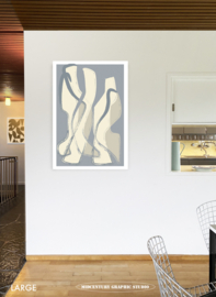 BALLROOM (cool grey) | Midcentury Graphic Studio | Werk op aluminium mat wit