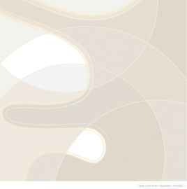 HAPPY (beige) | Midcentury Graphic Studio | Werk op aluminium mat wit