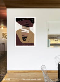 FISHERMAN | Midcentury Graphic Studio | Werk op aluminium mat wit