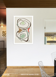 BABY  | Midcentury Graphic Studio | Werk op aluminium mat wit