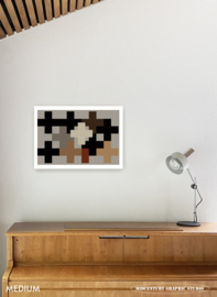 ADDITION | Midcentury Graphic Studio | Werk op aluminium mat wit