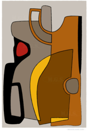 CERAMIC | Midcentury Graphic Studio | Werk op aluminium mat wit