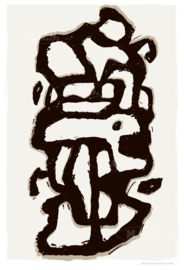 ARCHEOLOGY-1  | Midcentury Graphic Studio | Werk op aluminium mat wit
