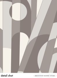 STRIKE | Midcentury Graphic Studio | Werk op aluminium mat wit