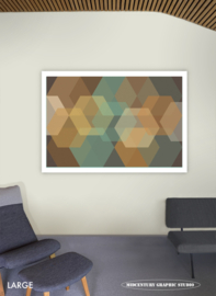 BEEHIVE | Midcentury Graphic Studio | Werk op aluminium mat wit