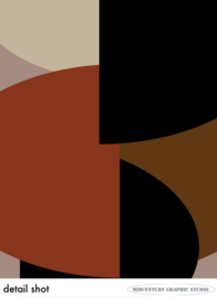 EIGHT O'CLOCK | Midcentury Graphic Studio | Werk op aluminium mat wit