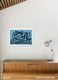 ARCHEOLOGY-2  | Midcentury Graphic Studio | Werk op aluminium mat wit