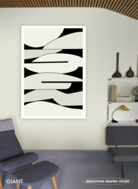 ALIGATOR (green) | Midcentury Graphic Studio | Werk op aluminium mat wit
