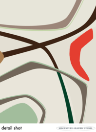 BABY  | Midcentury Graphic Studio | Werk op aluminium mat wit