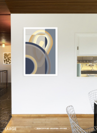 SHOW UP | Midcentury Graphic Studio | Werk op aluminium mat wit