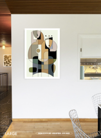 FASHION SHOW | Midcentury Graphic Studio | Werk op aluminium mat wit