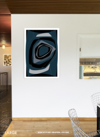 STEEL | Midcentury Graphic Studio | Werk op aluminium mat wit