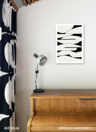 ALIGATOR (off-white) | Midcentury Graphic Studio | Werk op aluminium mat wit