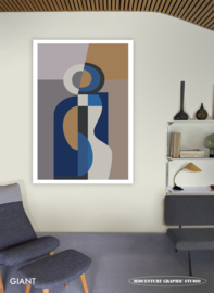 KEY | Midcentury Graphic Studio | Werk op aluminium mat wit