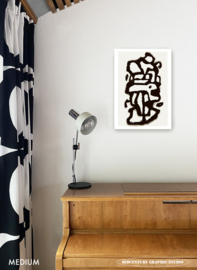 ARCHEOLOGY-1  | Midcentury Graphic Studio | Werk op aluminium mat wit