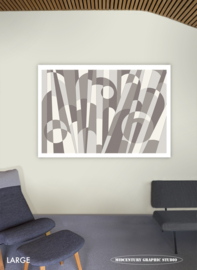 STRIKE | Midcentury Graphic Studio | Werk op aluminium mat wit