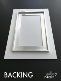 UZURI (white) | Caspar Luuk | Art print op GLASS-effect