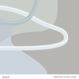 DRUMMER (grey) | Midcentury Graphic Studio | Werk op aluminium mat wit