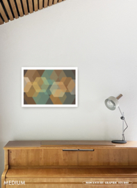 BEEHIVE | Midcentury Graphic Studio | Werk op aluminium mat wit